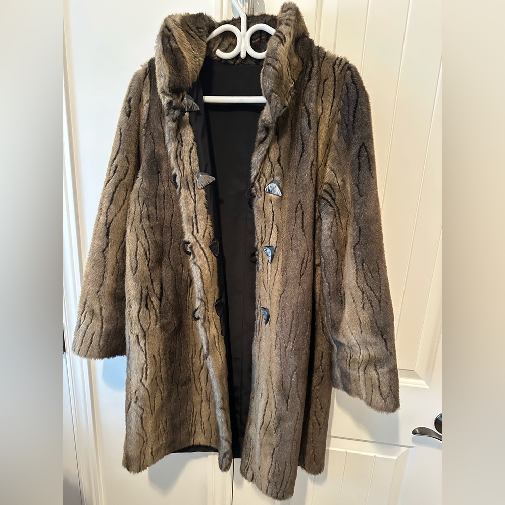 Vintage faux fur coat
